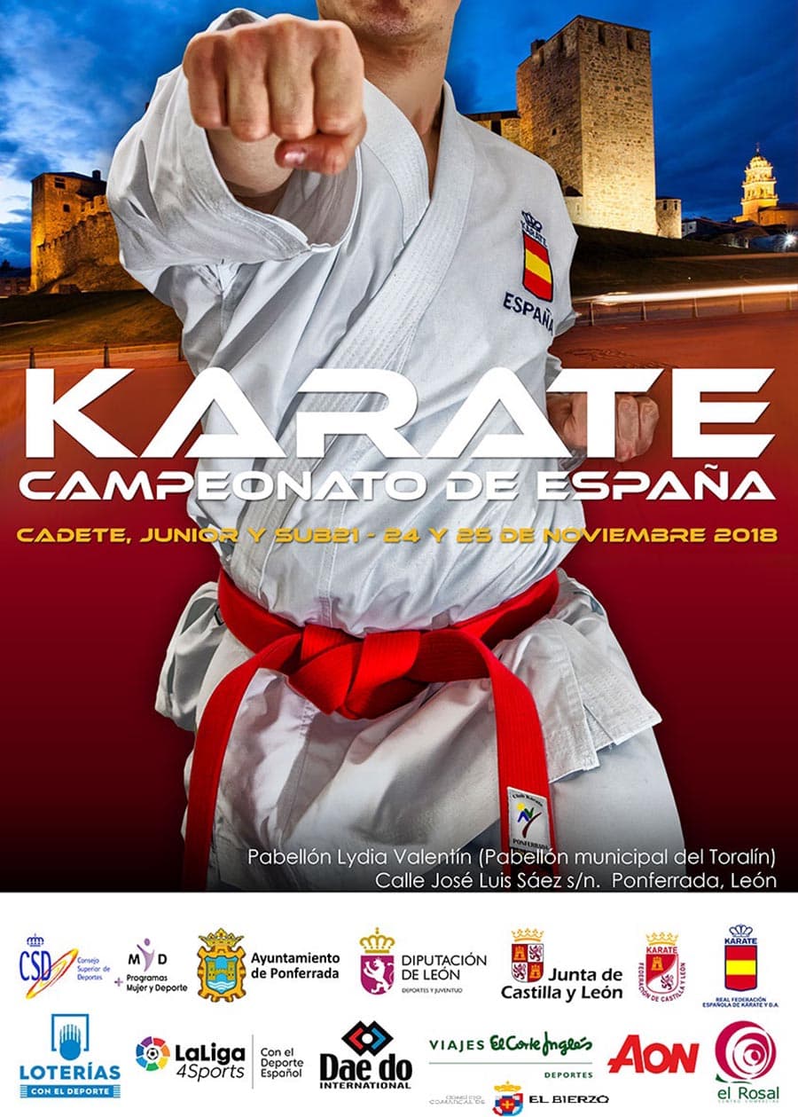 campeonato de espana de karate categorias cadete junior y sub21 en ponferrada el bierzo
