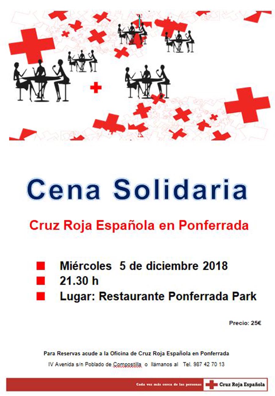 cena solidaria anual de cruz roja ponferrada el bierzo