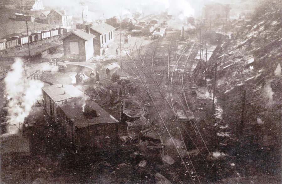 fotografia accidente ferroviario torre del bierzo 1944
