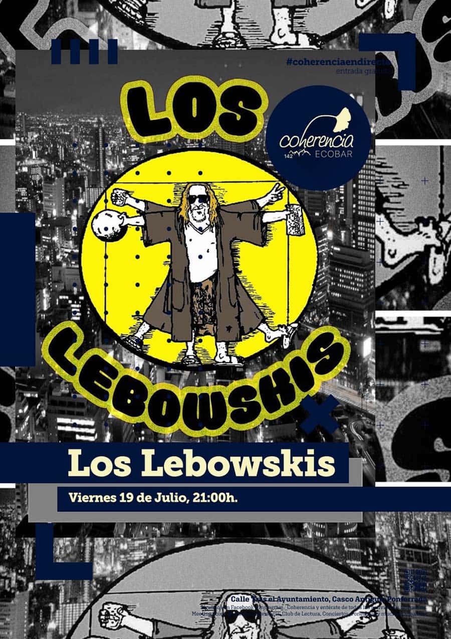 cartel los lebowskis oherencia ponferrada el bierzo
