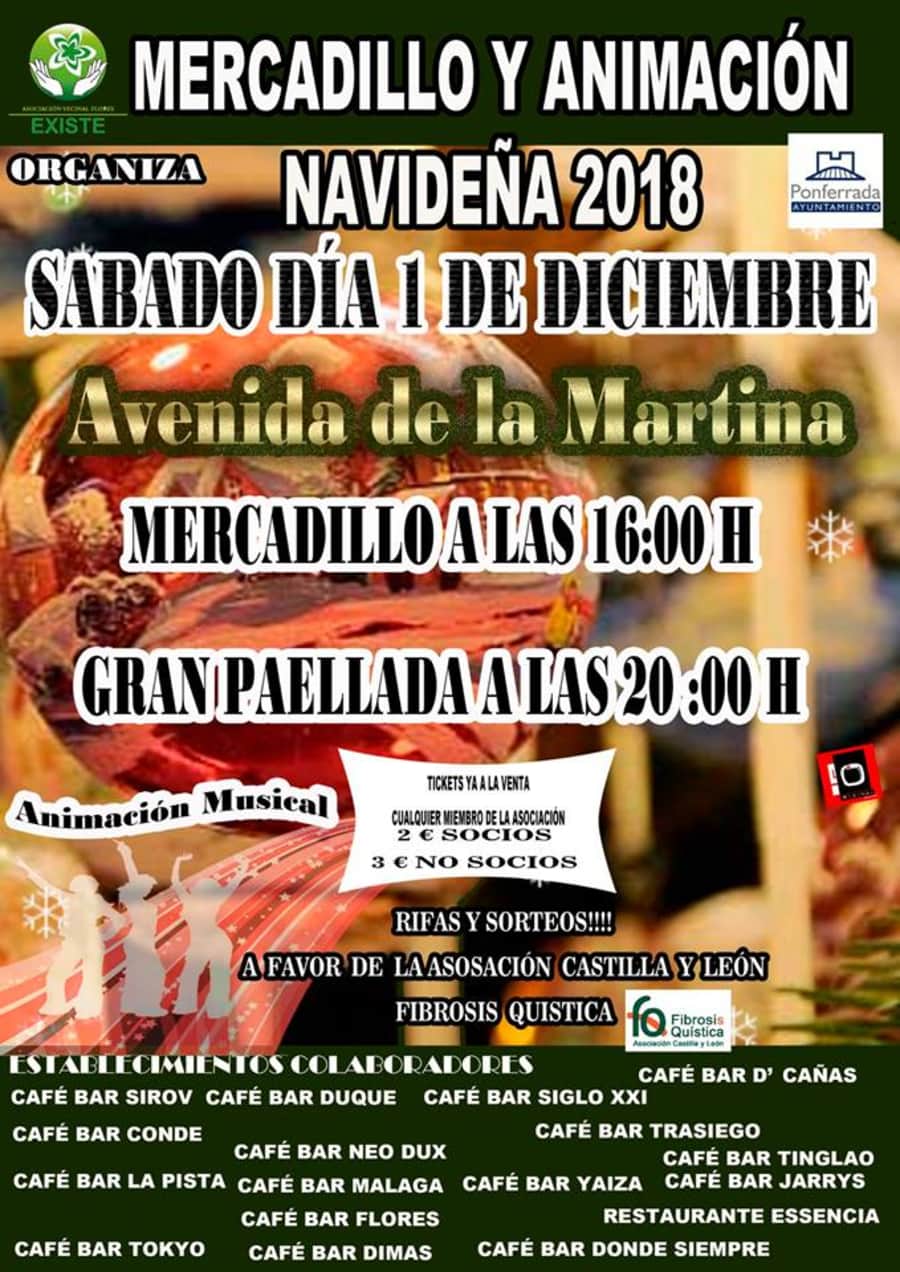 mercado navideño a favor de la asociacion de fibrosis quistica de castilla y leon en flores del sil el bierzo