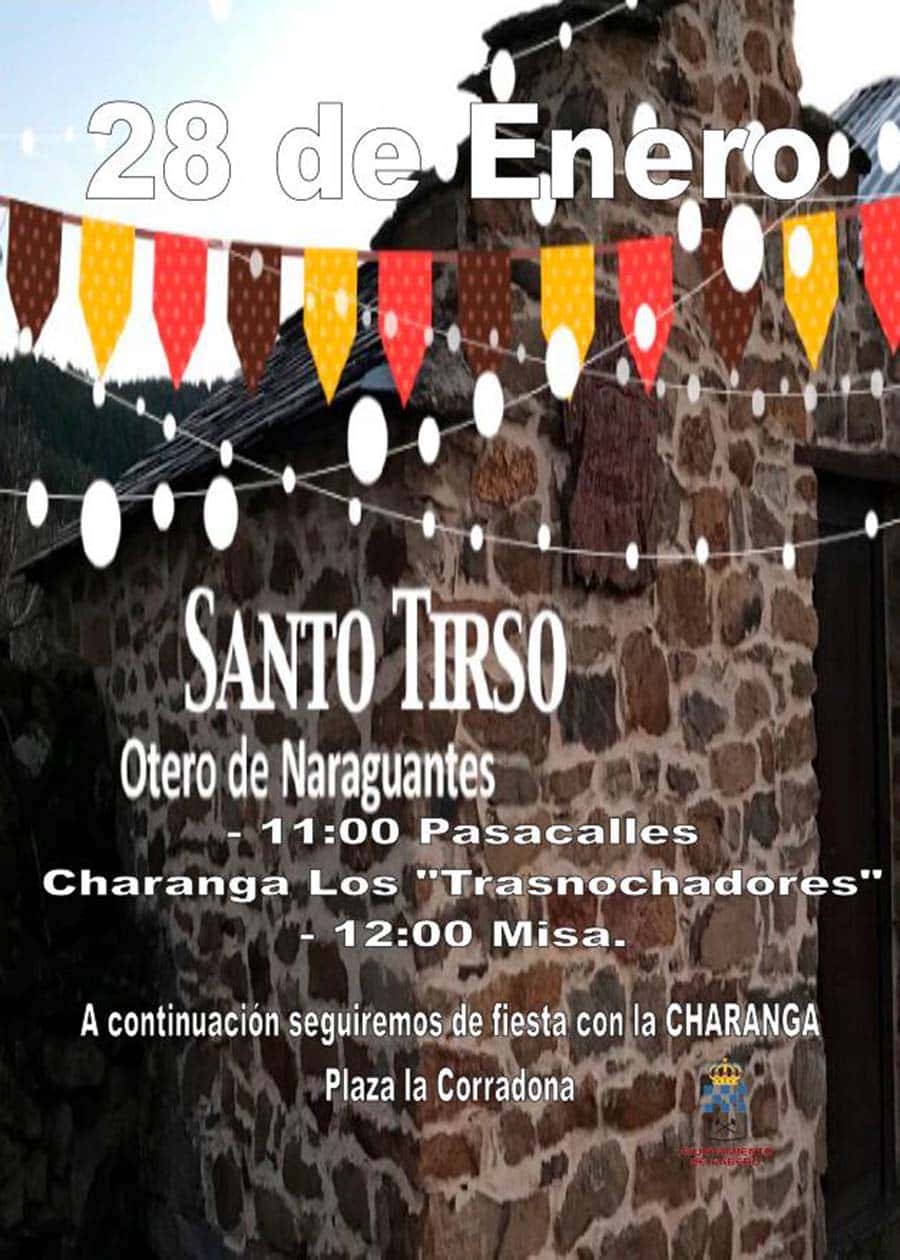 cartel fiesta santo tirso otero de naraguantes fabero el bierzo