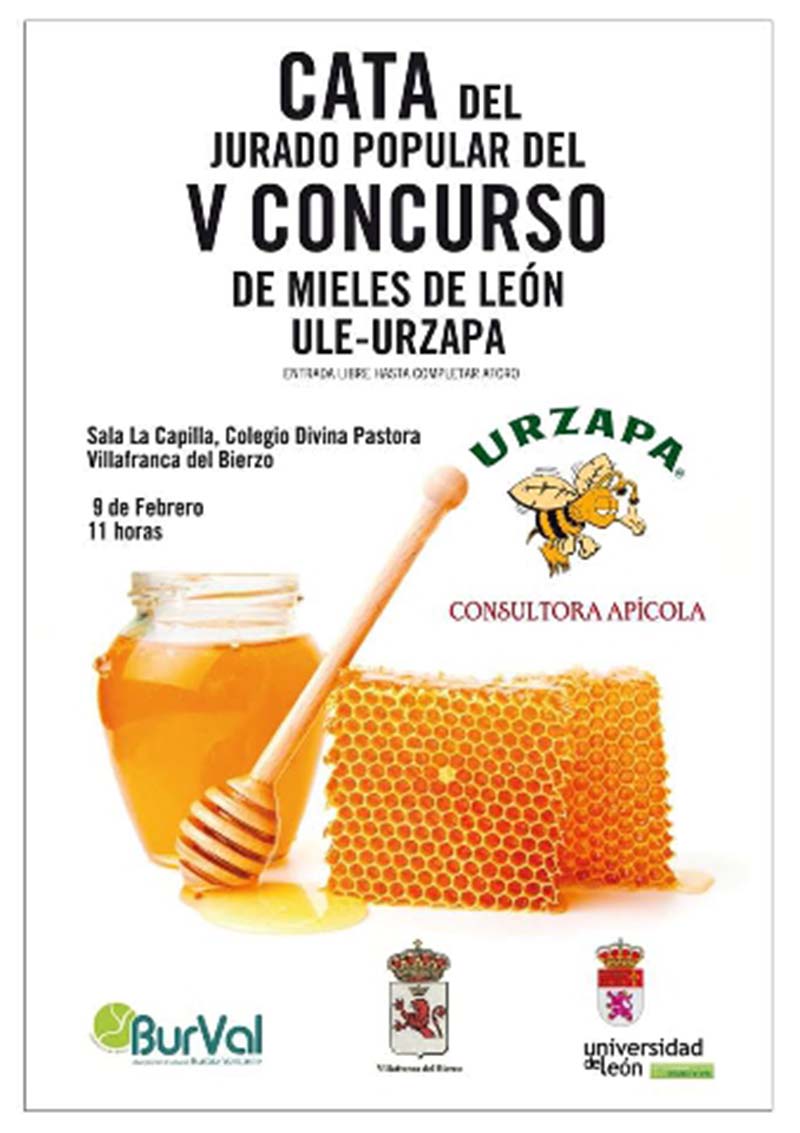 cartel v concurso cata miel leon villafranca del bierzo