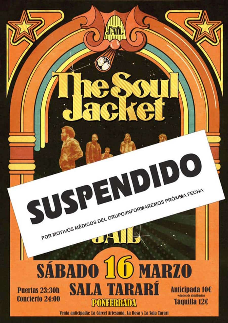 cartel the soul hacket concierto suspendido sala tarari ponferrada el bierzo