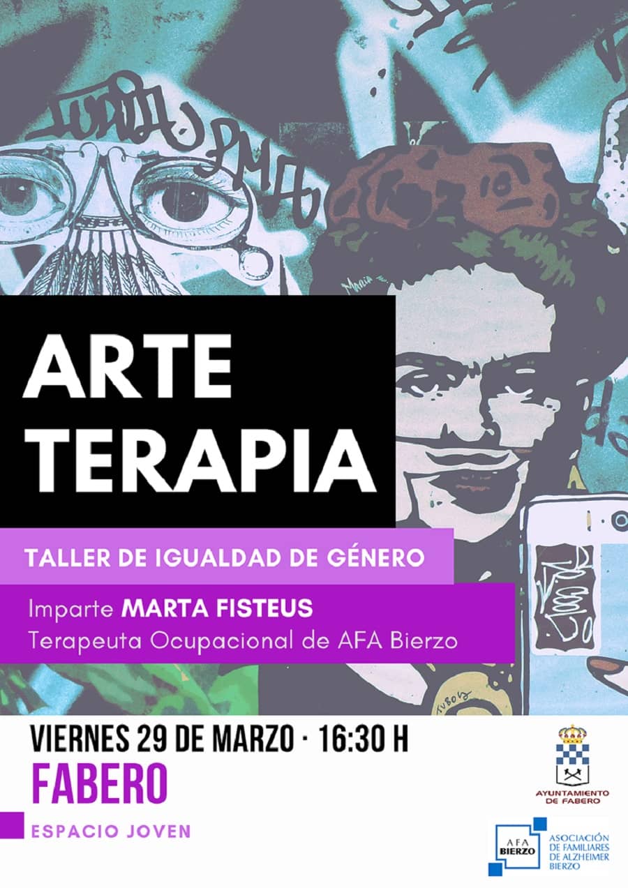 cartel taller arteterapia fabero el bierzo