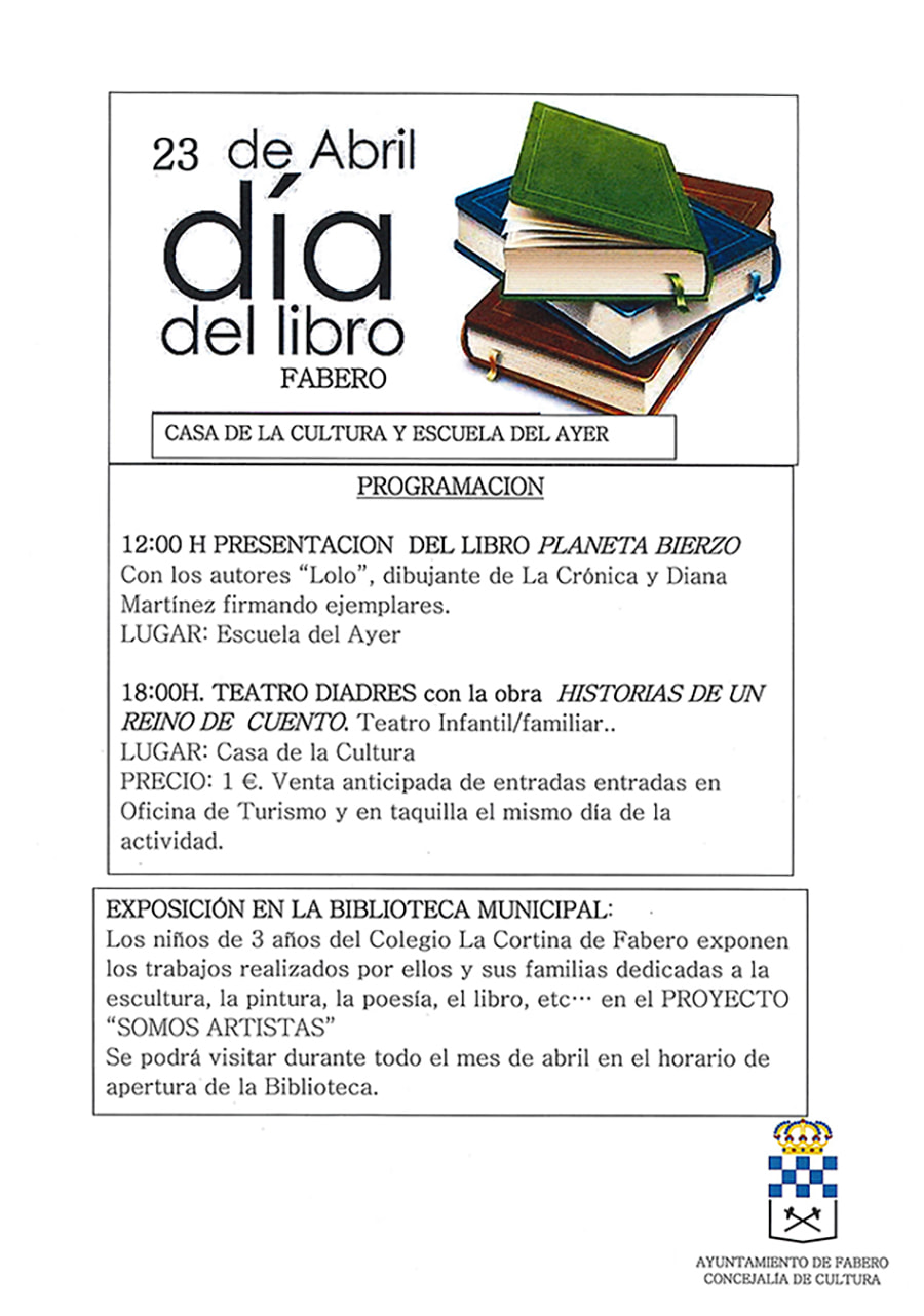 programa dia del libro fabero el bierzo