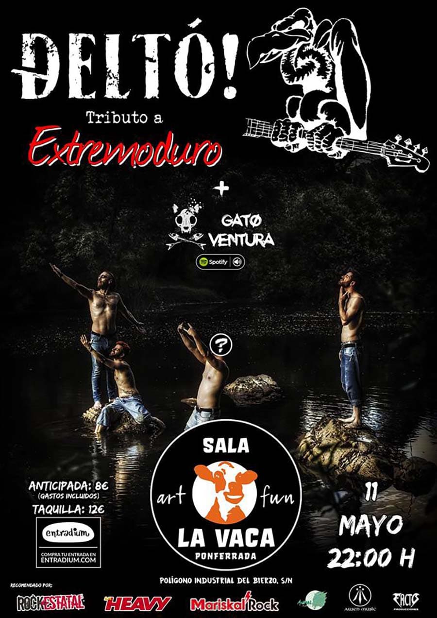 cartel concierto del to gato ventura sala la vaca ponferrada el bierzo