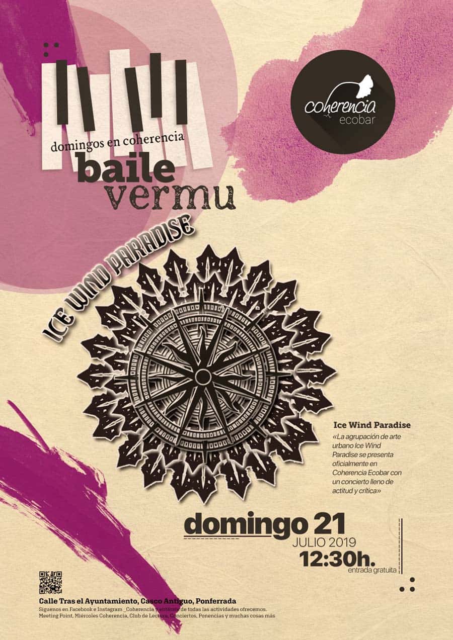 cartel ice wind paradise concierto coherencia ecobar ponferrada