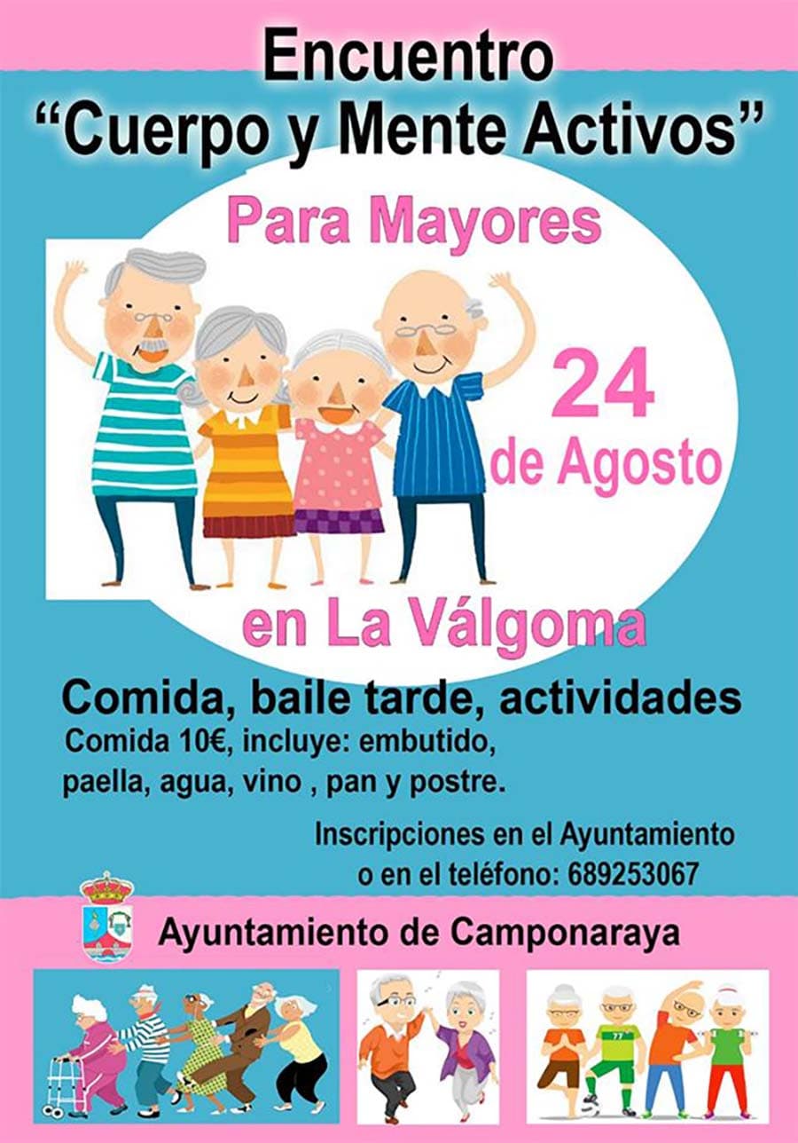 cartel encuentro mayores la valgoma el bierzo